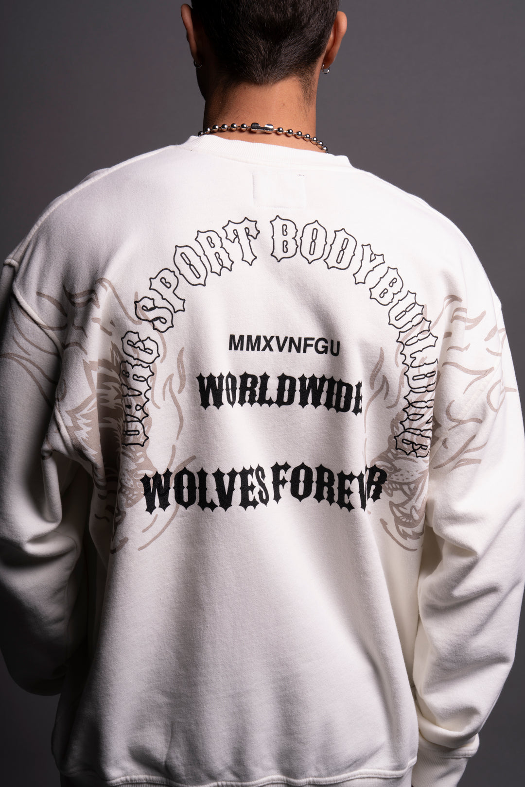 The One You Feed "Vintage London" Crewneck in Cream