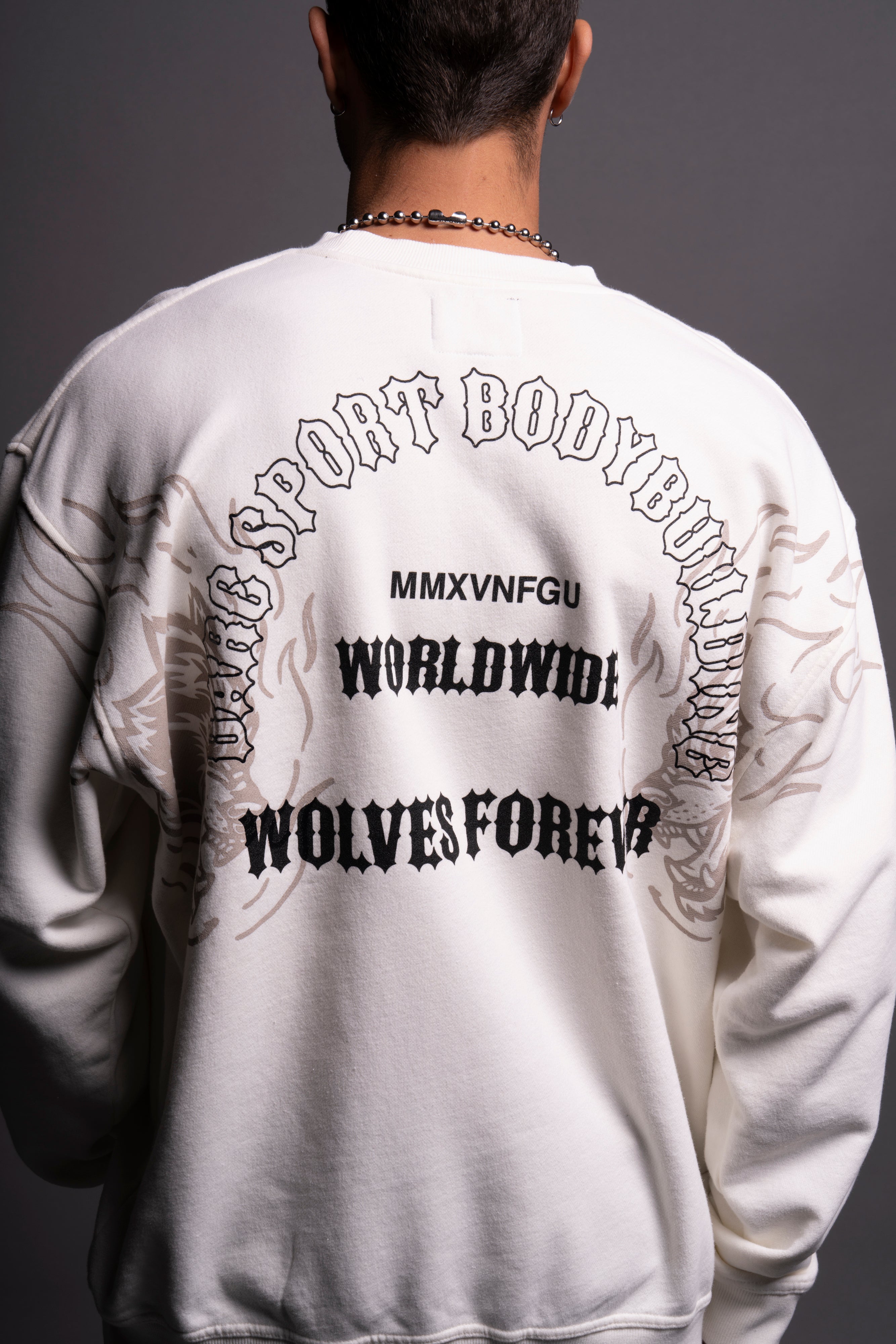 The One You Feed "Vintage London" Crewneck in Cream