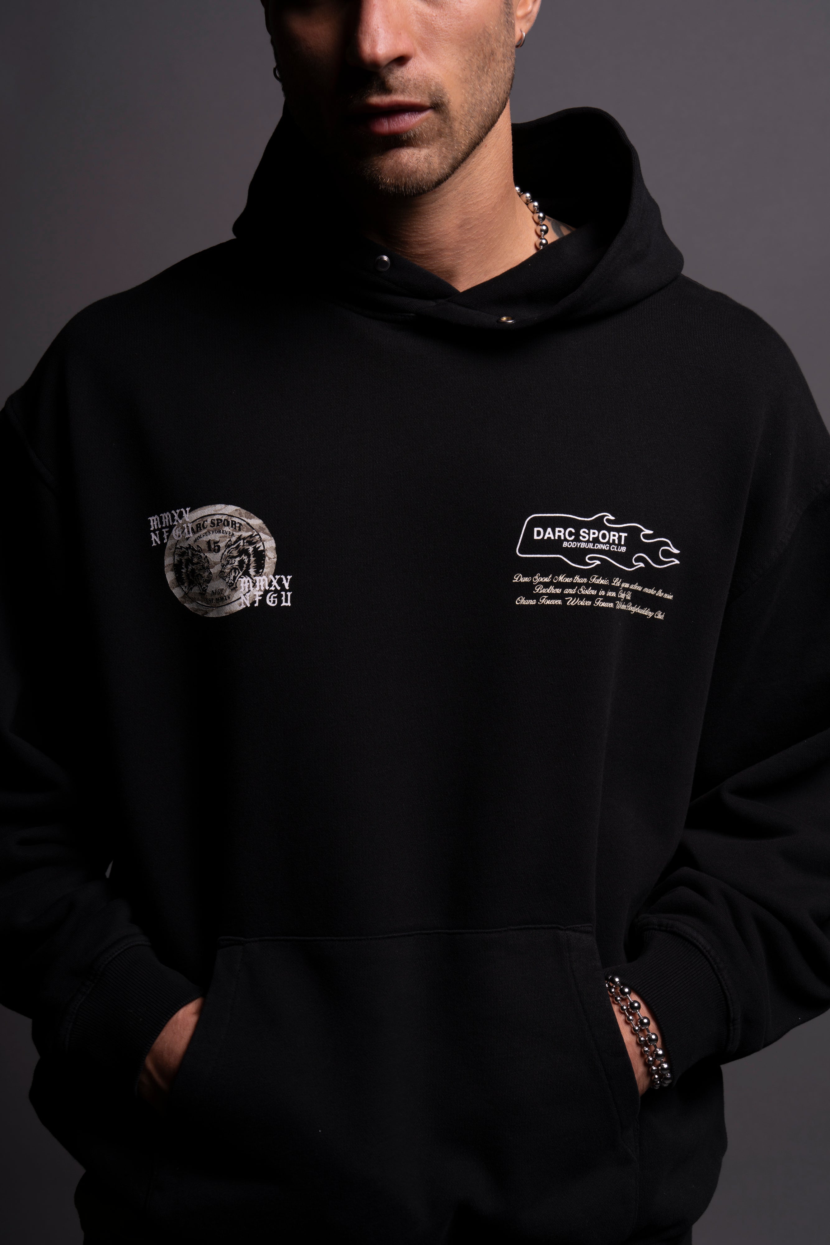 Life Moves Fast "Pierce" Hoodie in Black