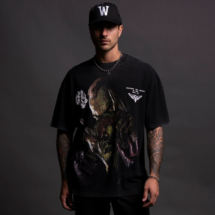 Green Goblin "Premium" Oversized Tee in Black