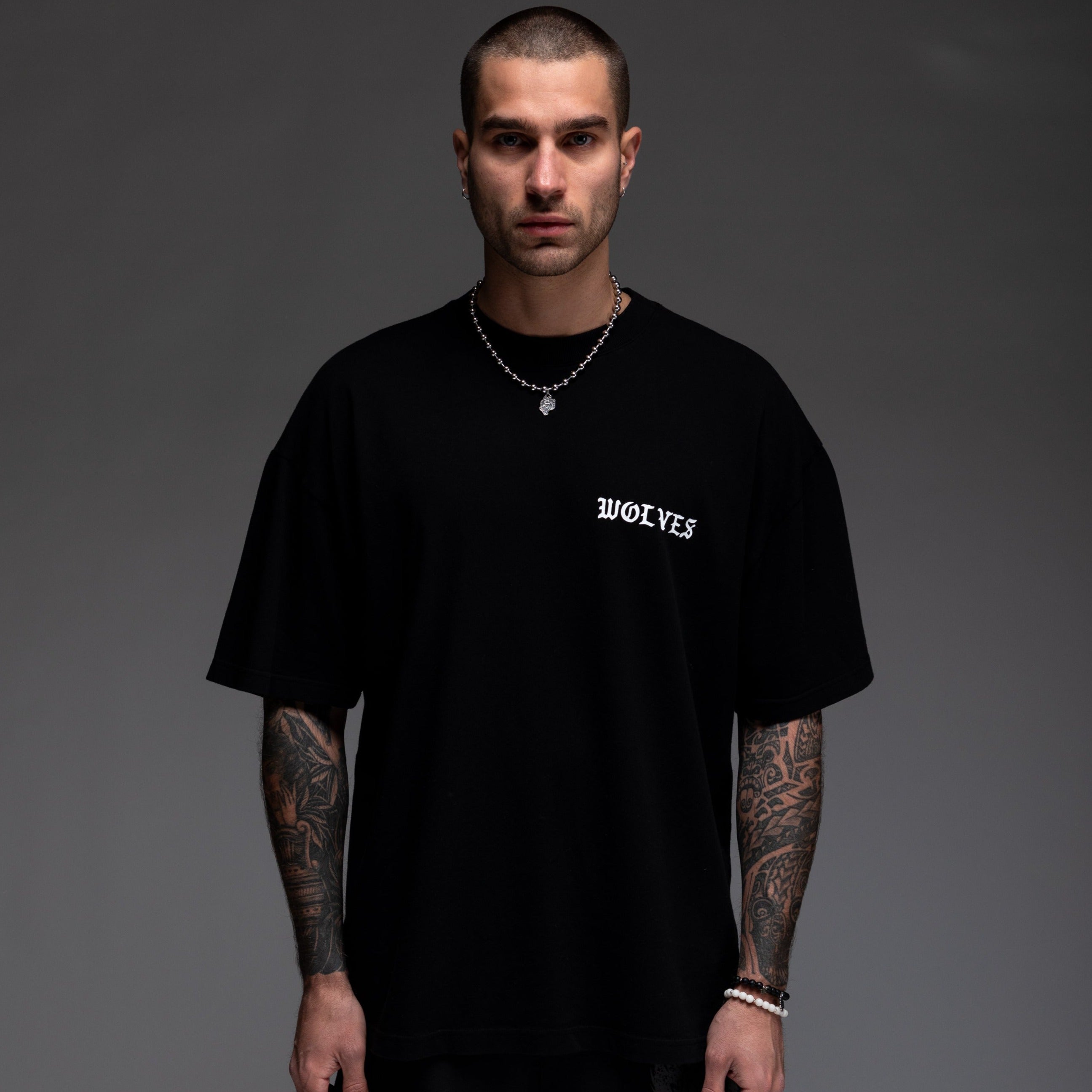 DAN Wool Oversized Tee ウールT M ブラック Wool Oversized Tee - Black – DAN