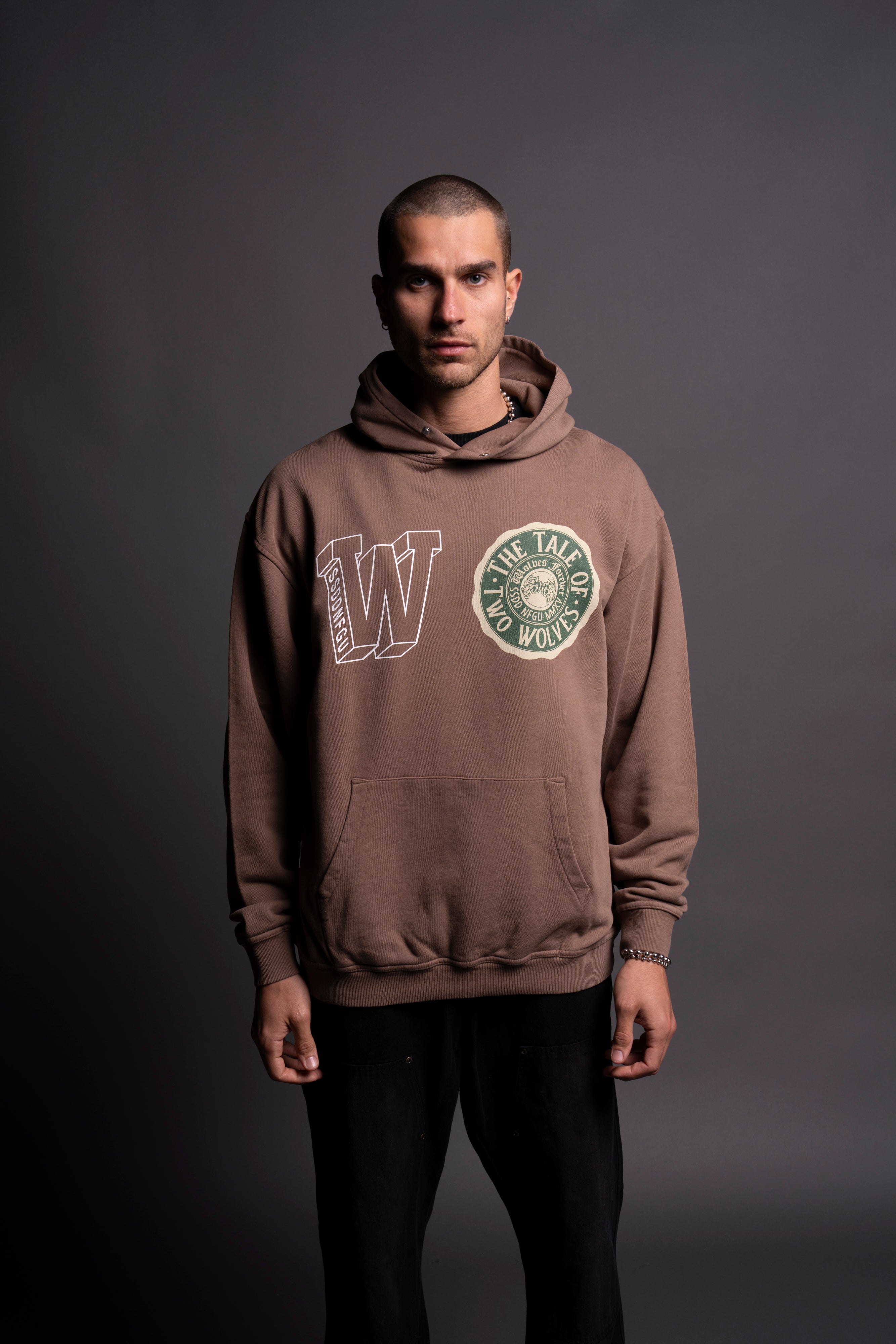 The Tale "Pierce" Hoodie in Mojave Brown