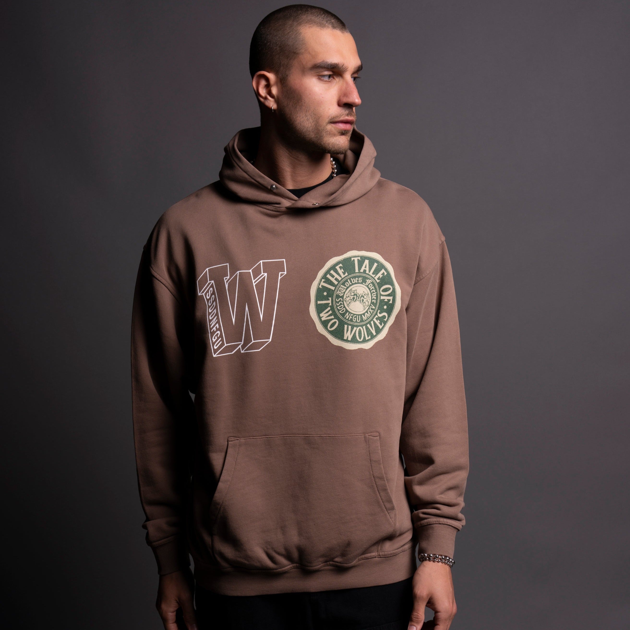 The Tale "Pierce" Hoodie in Mojave Brown