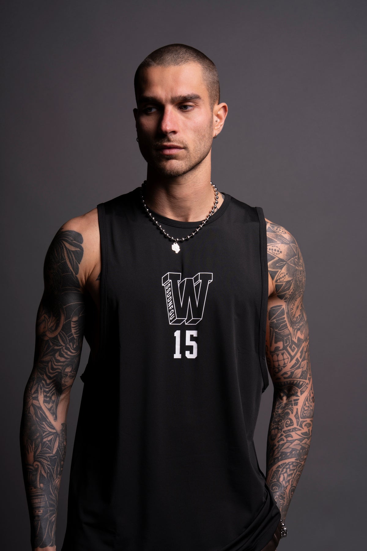 トップス Darc Sport WAVE CAN'T STOP MUSCLE TEE BK Amazon.co.jp: [Darc Sport] WAVE WOLF CAN'T STOP PREMIUM