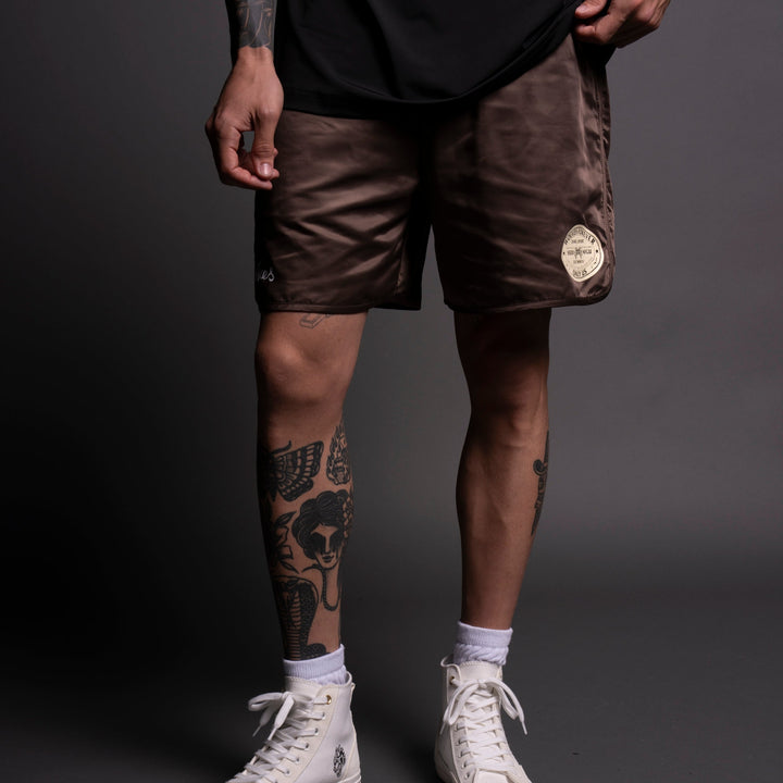 Our Tale Gerard Shorts in Mojave Brown