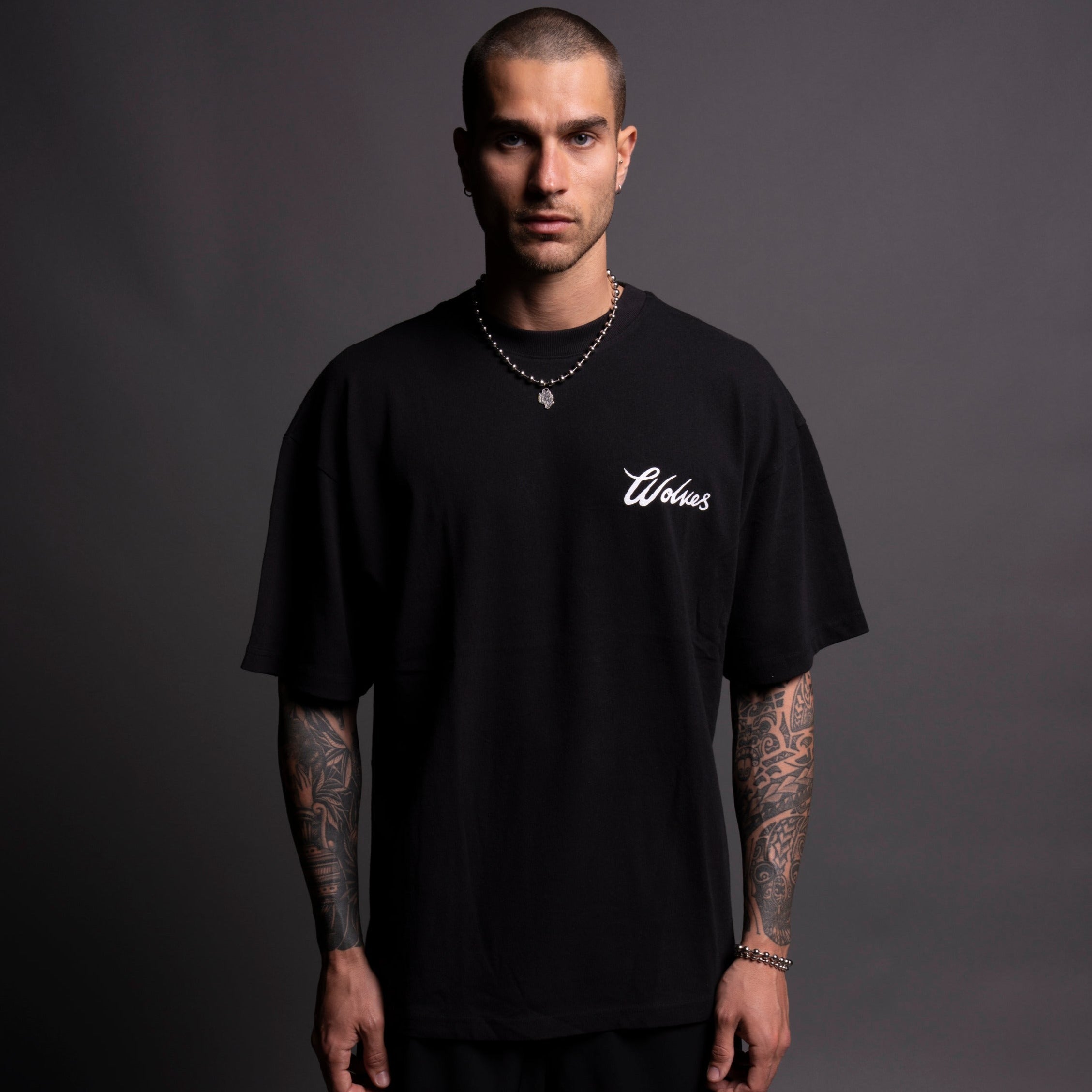 Our Tale "Premium" Oversized Tee in Black
