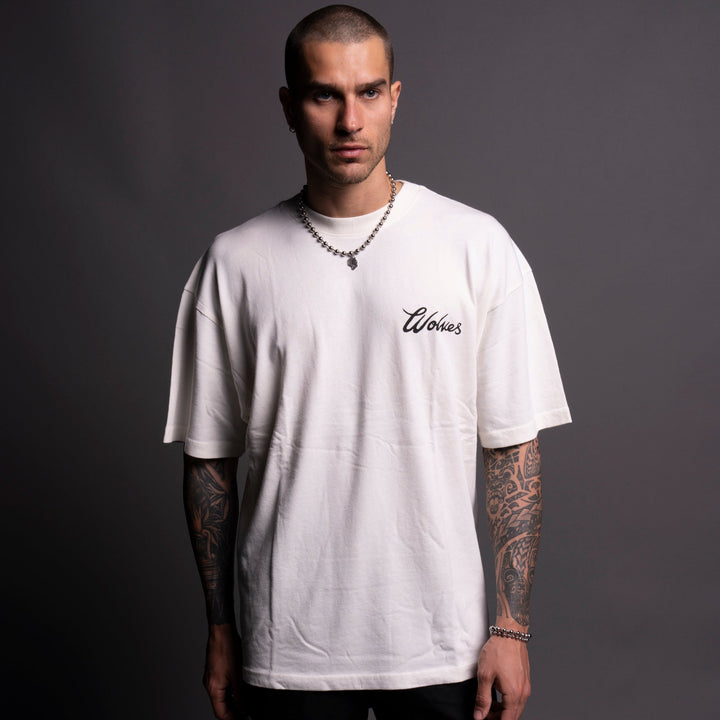 Our Tale "Premium" Oversized Tee in Cream