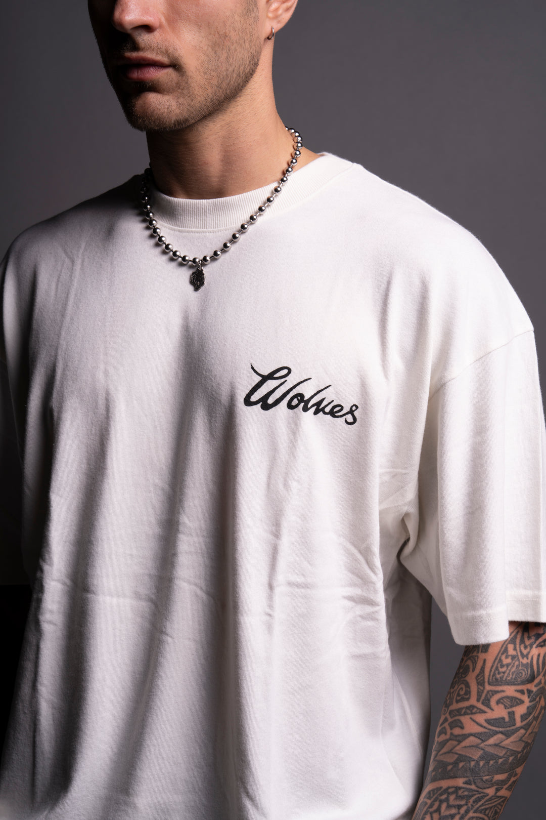 Our Tale "Premium" Oversized Tee in Cream