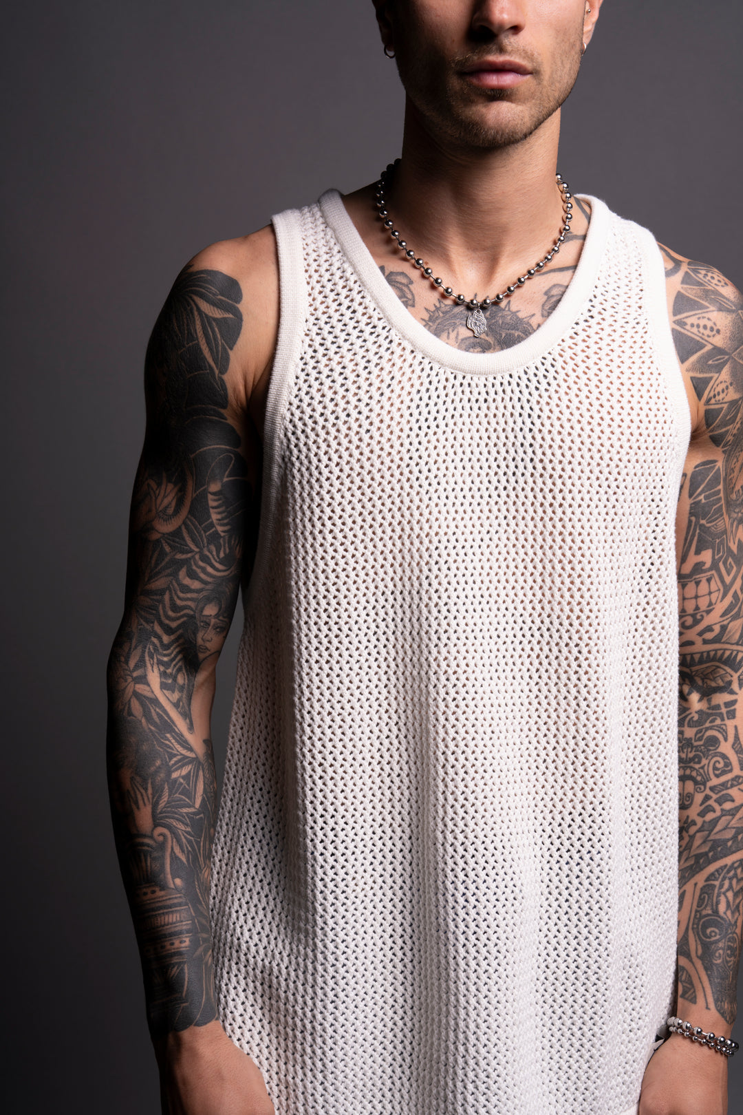 Since Patch Satva Knit Tank in Cream