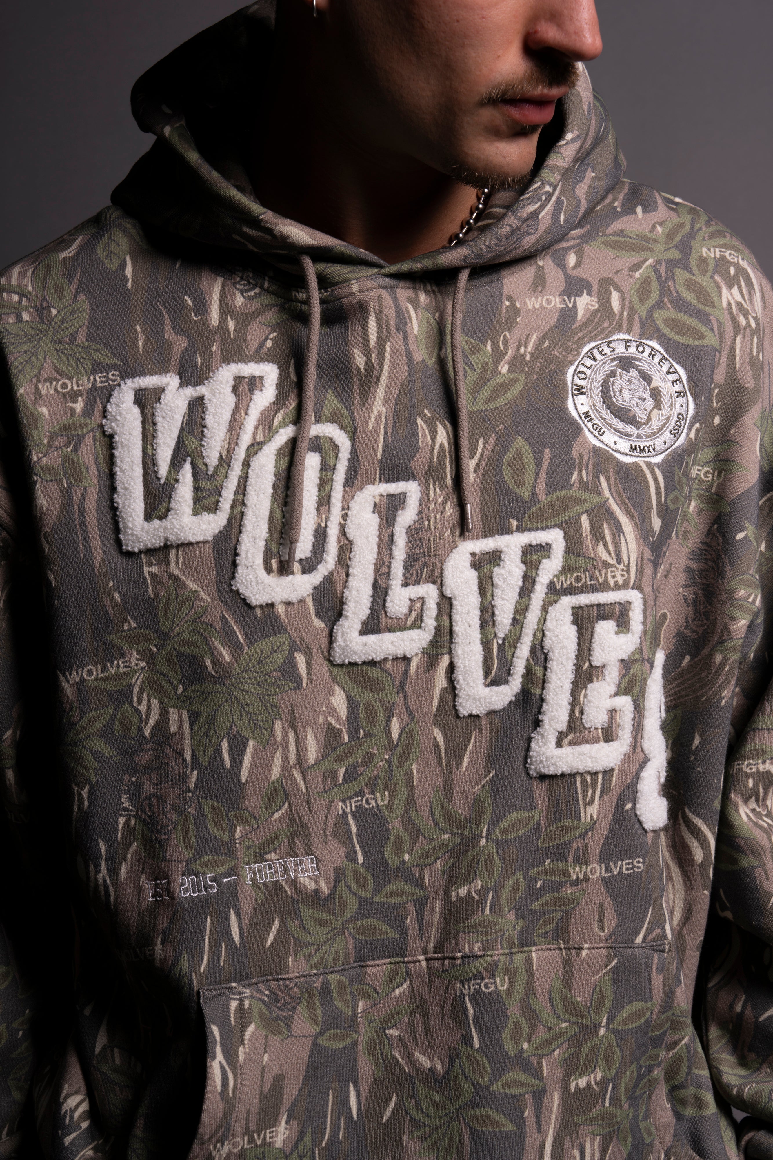 Stairs Bishop Hoodie in Norse Camo