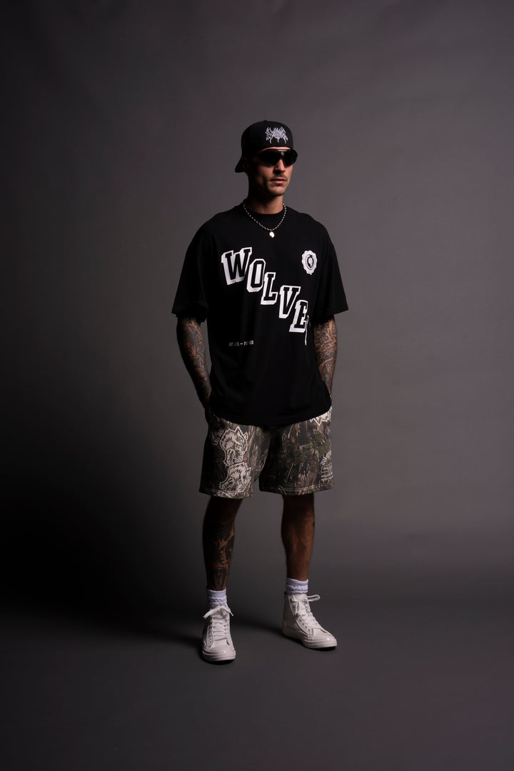 Stairs "Premium" Oversized Tee in Black