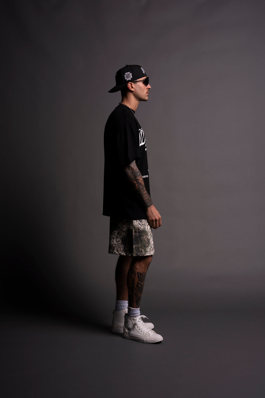 Stairs "Premium" Oversized Tee in Black