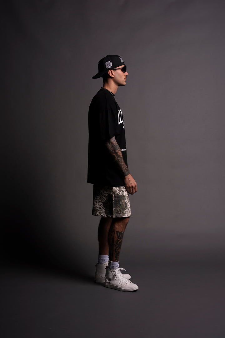 Stairs "Premium" Oversized Tee in Black