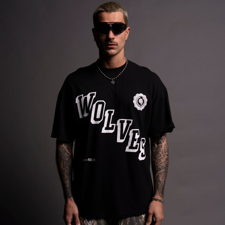 Stairs "Premium" Oversized Tee in Black