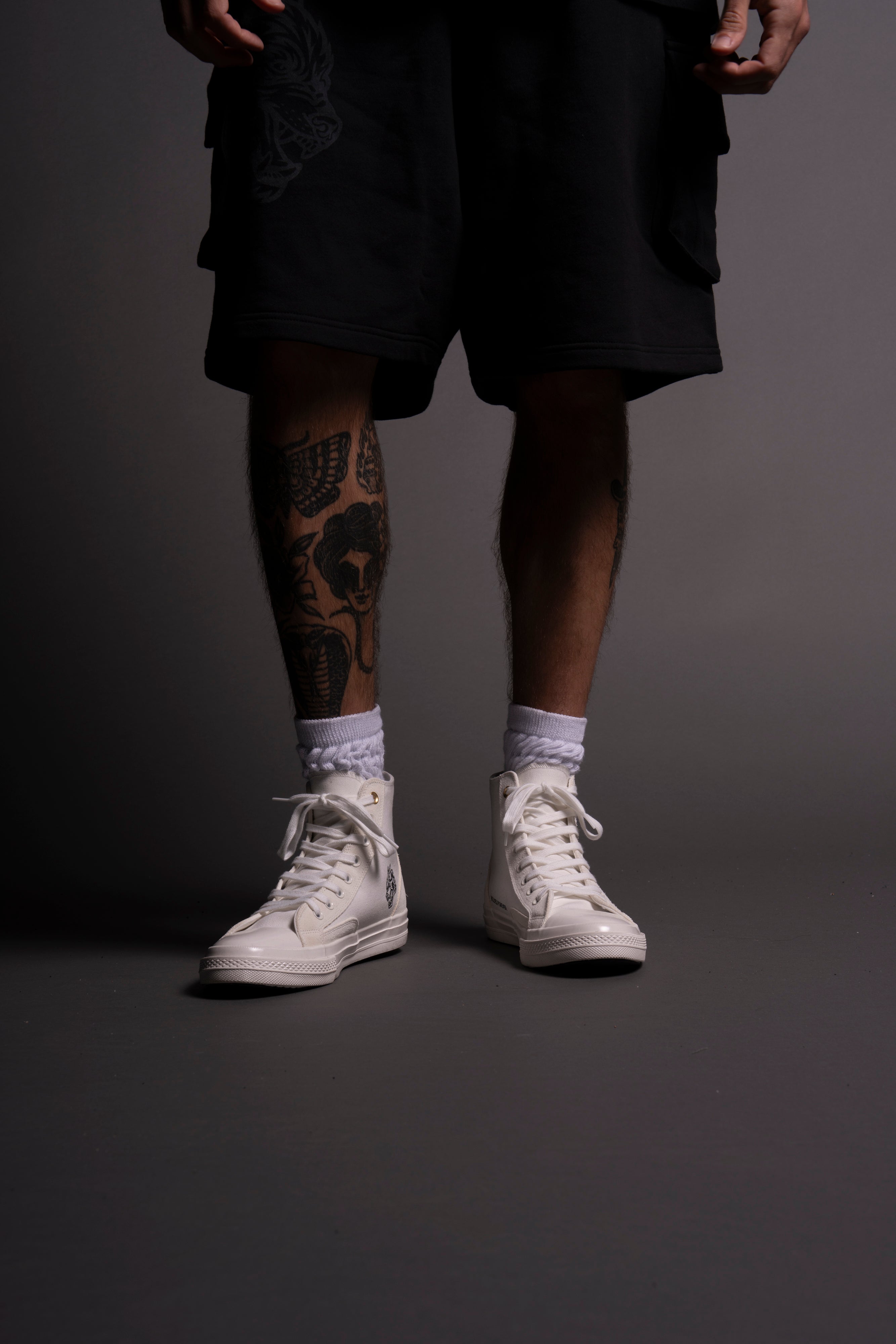 Wolves Forever Sueded Walk 1-DIOS High Top Shoe in Off White