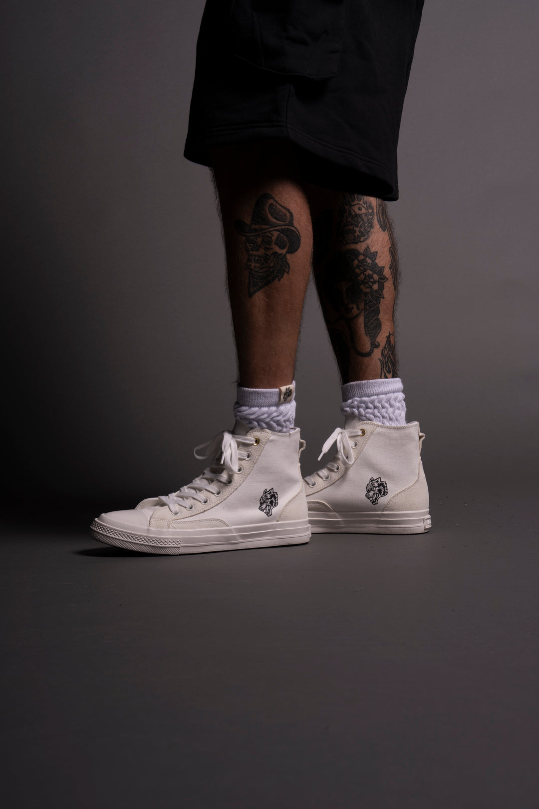 Wolves Forever Sueded Walk 1-DIOS High Top Shoe in White