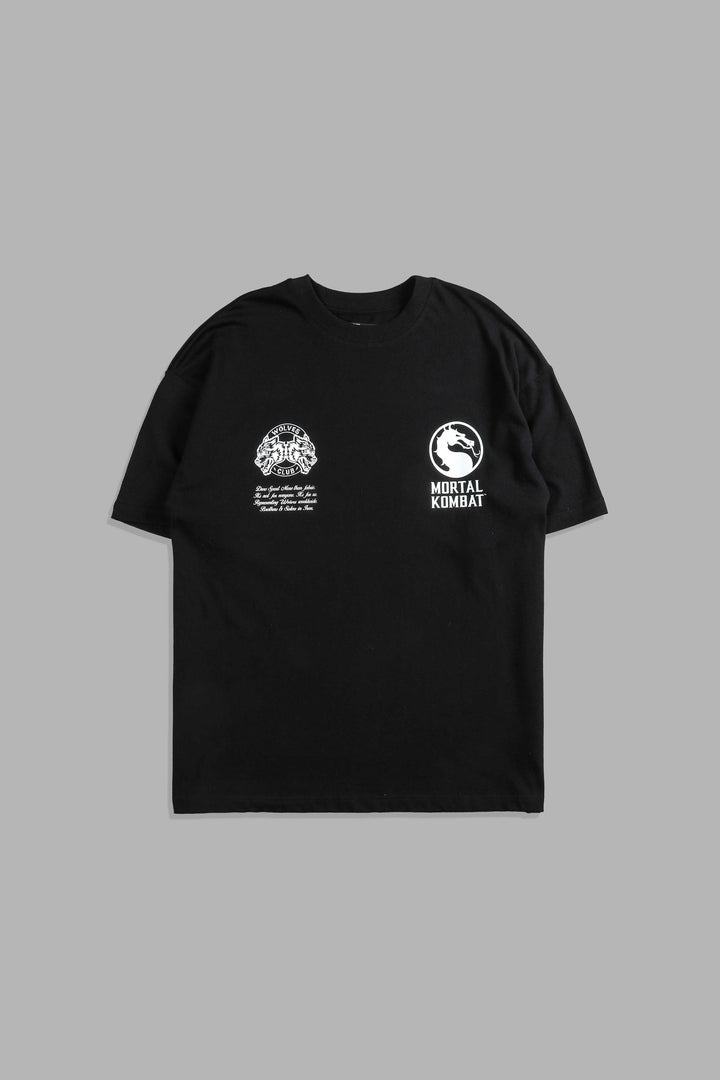 Test Your Might Premium Oversized Tee in Black