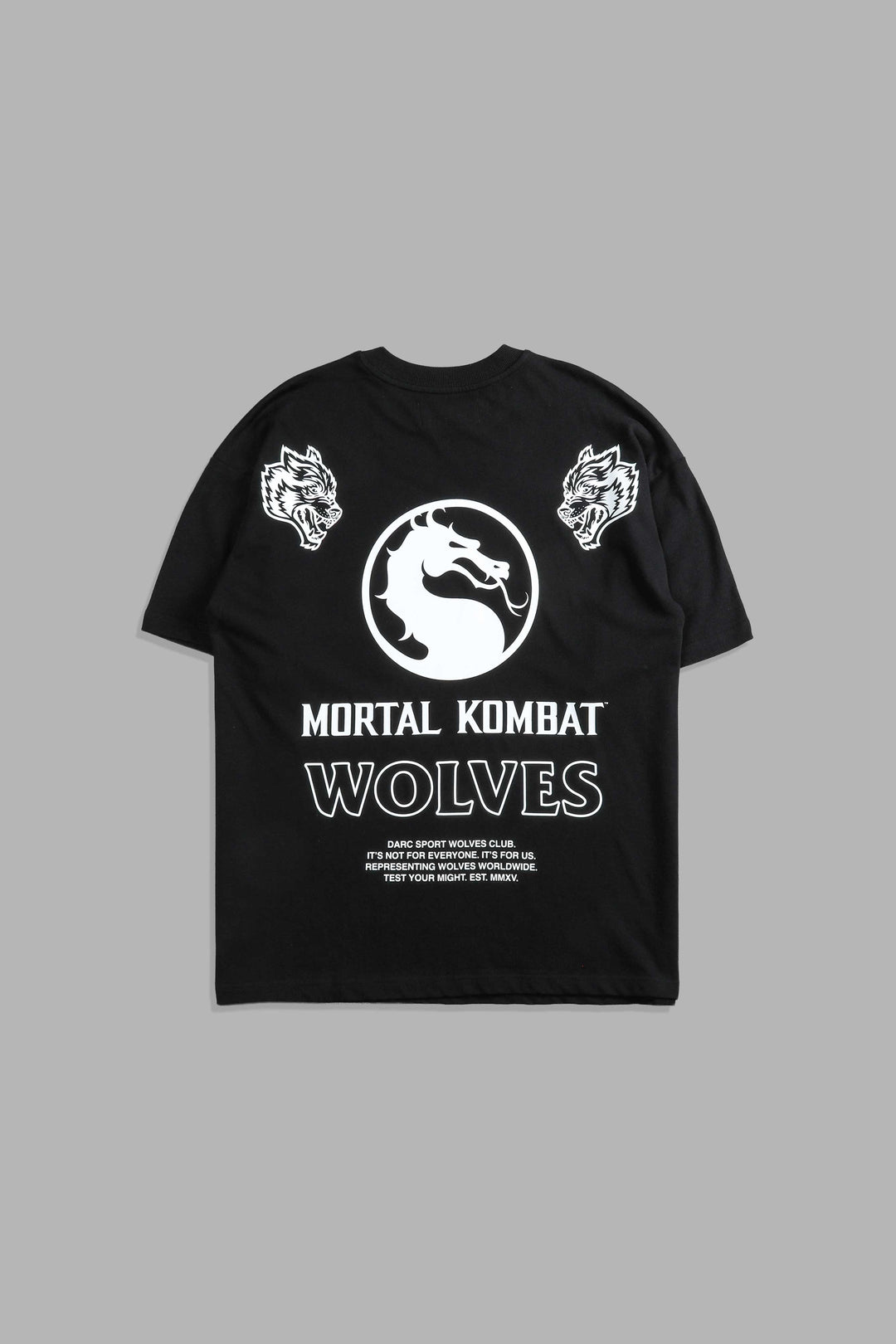 Test Your Might Premium Oversized Tee in Black