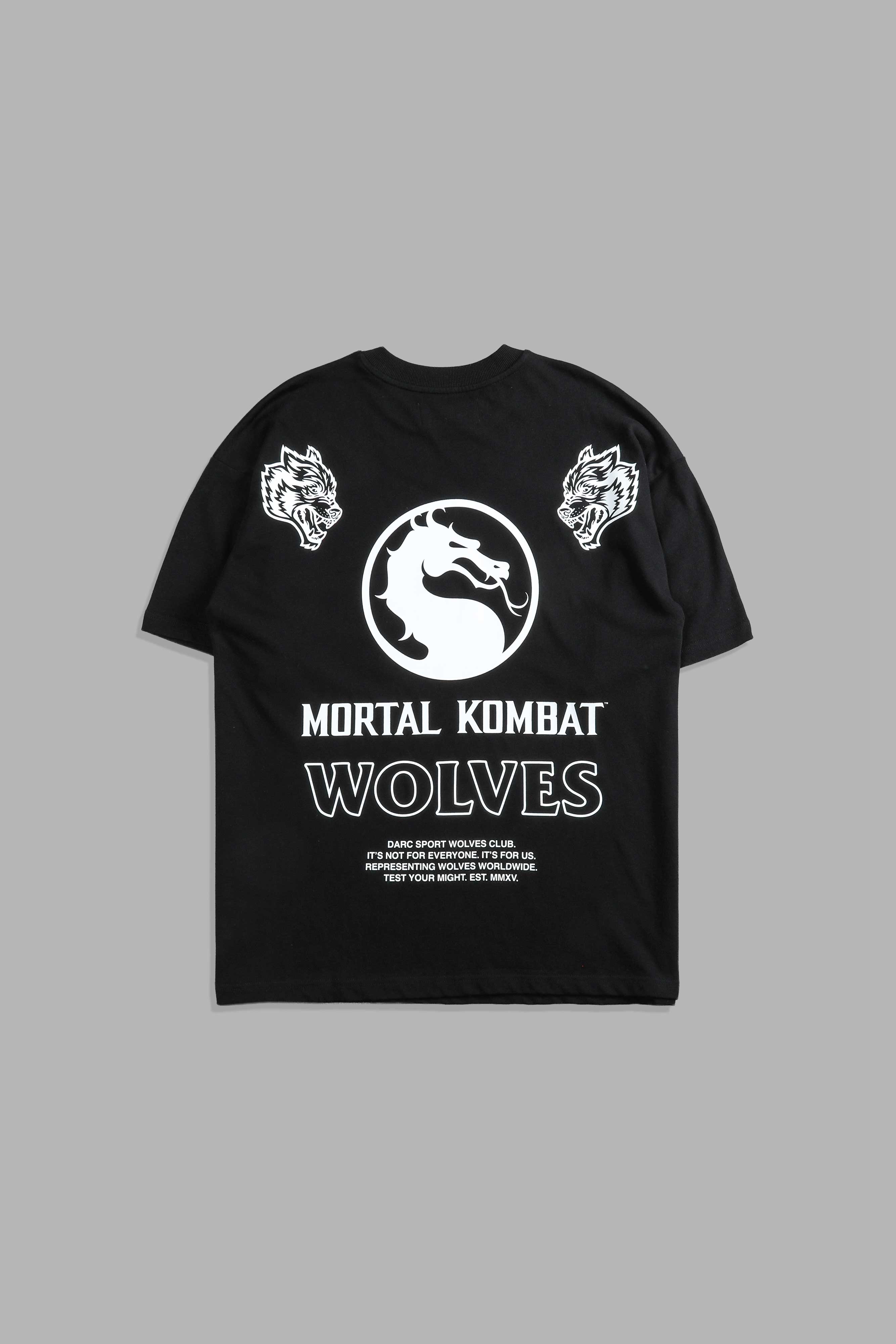 Test Your Might Premium Oversized Tee in Black