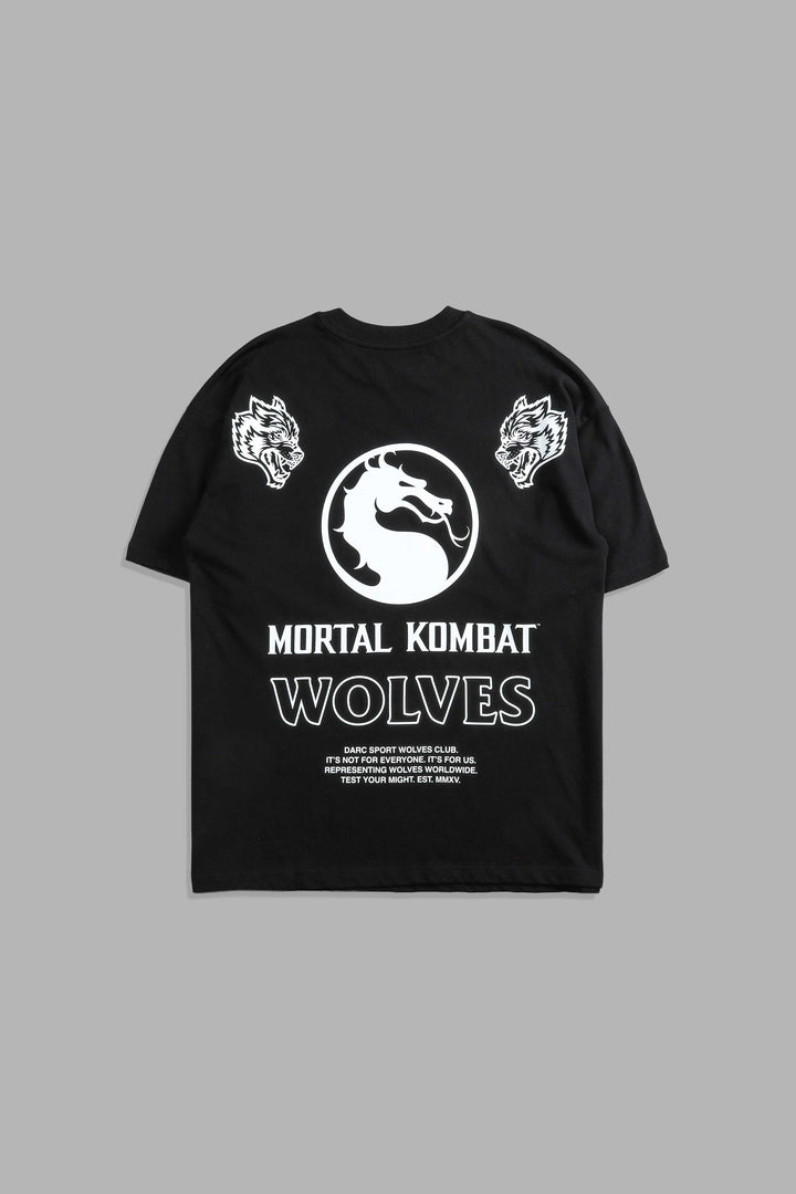 Test Your Might Premium Oversized Tee in Black