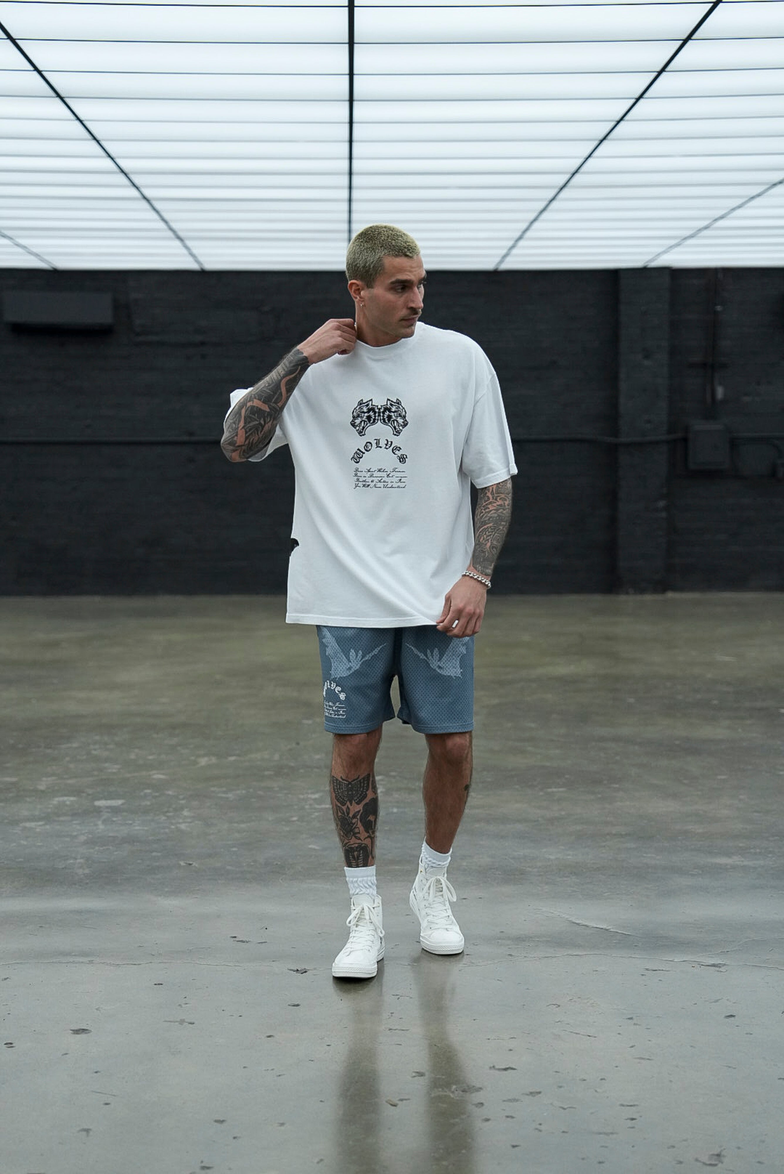 Darc Cave "Premium" Oversized Tee in White