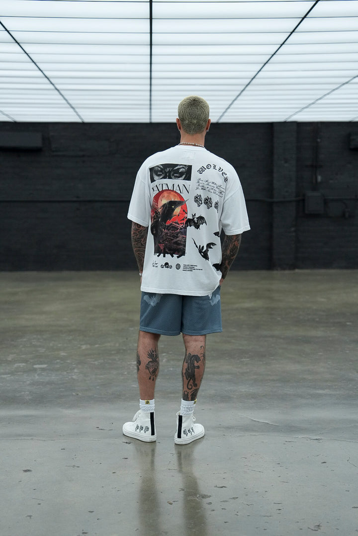 Darc Cave "Premium" Oversized Tee in White