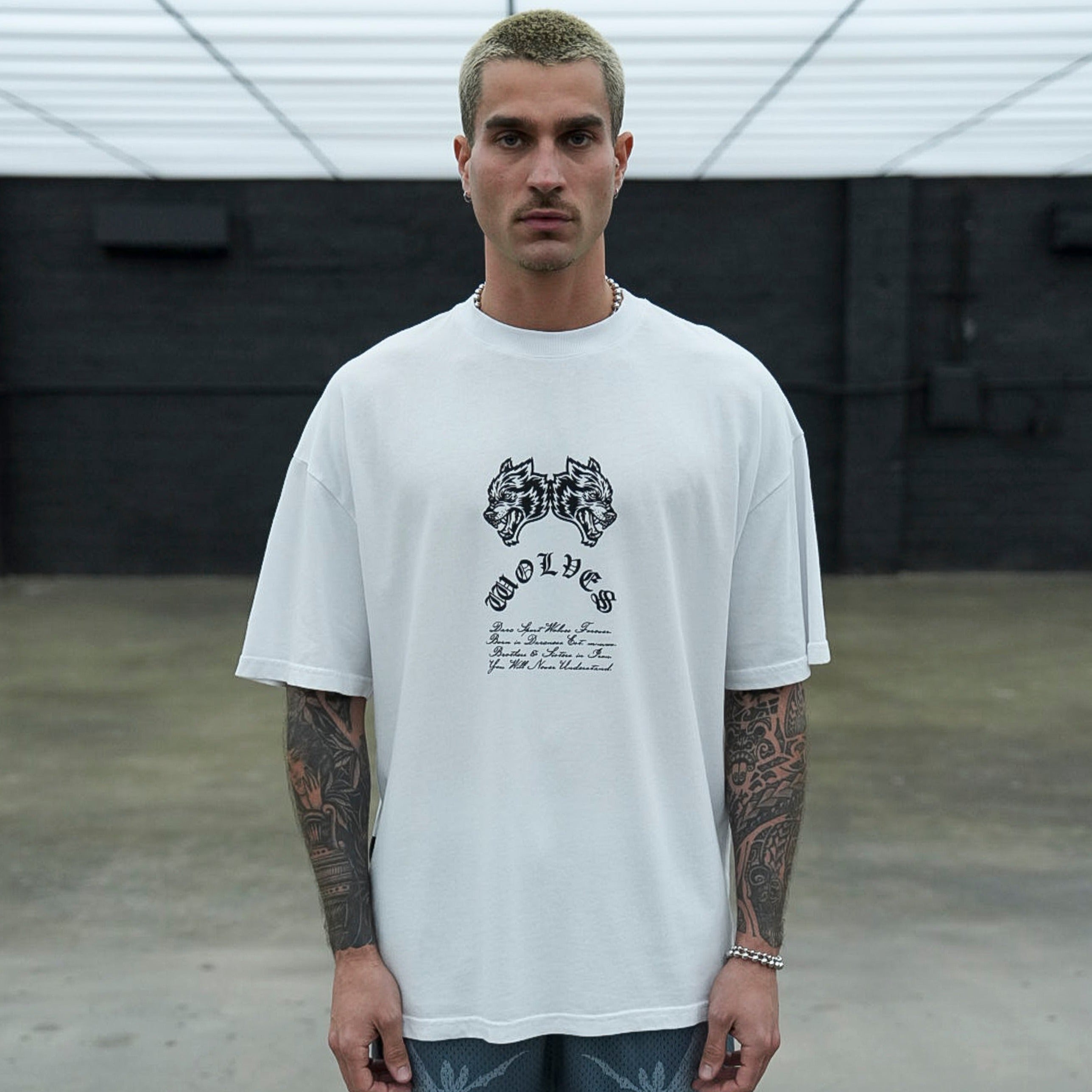 Darc Cave "Premium" Oversized Tee in White