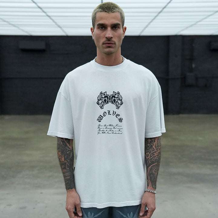 Darc Cave "Premium" Oversized Tee in White