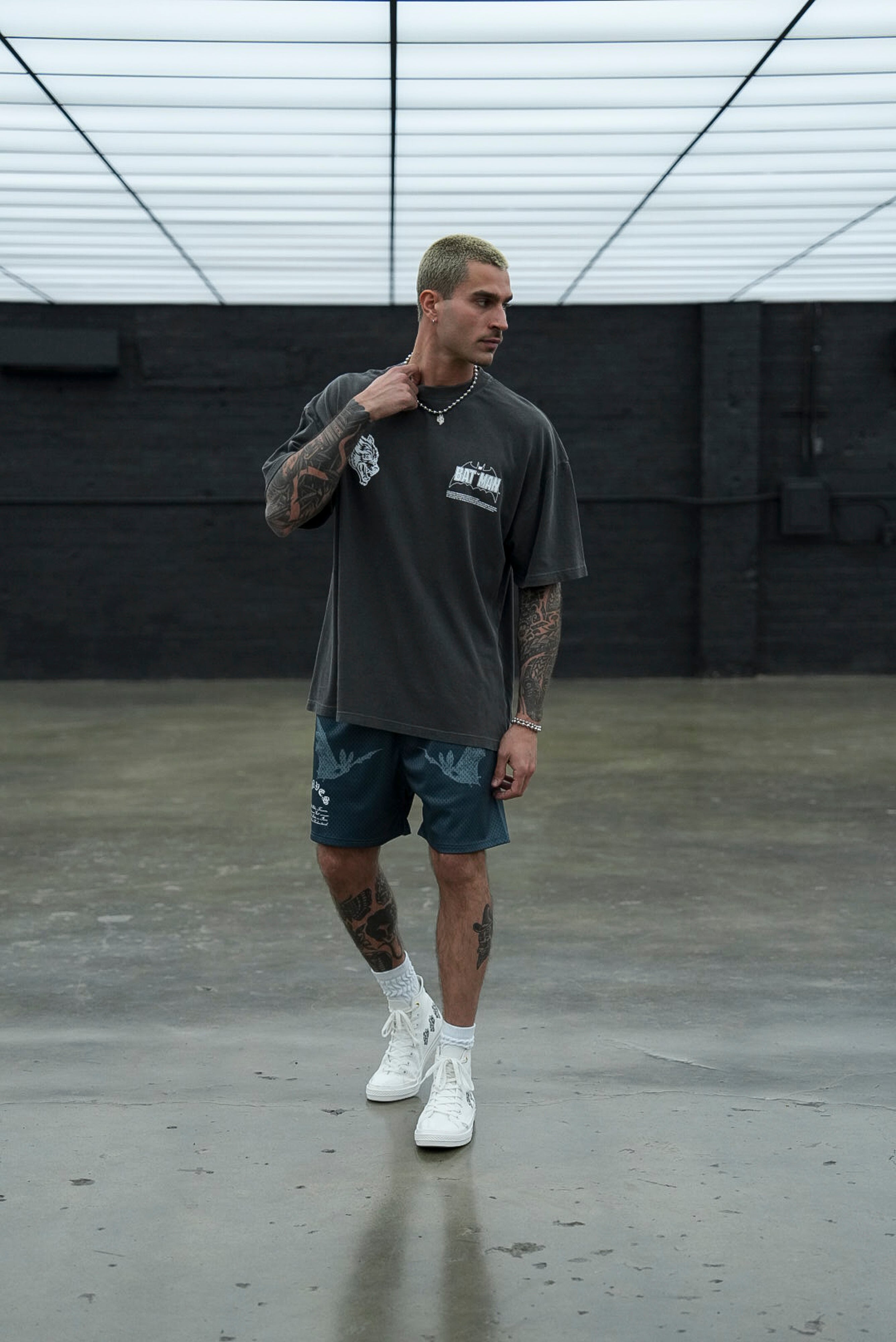 When Darcness Calls "Premium" Oversized Tee in Wolf Gray