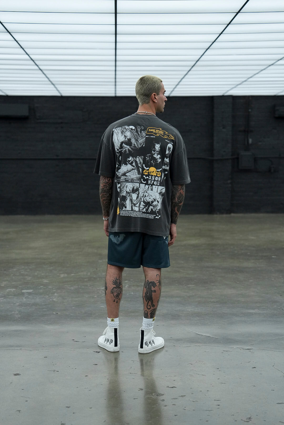 When Darcness Calls "Premium" Oversized Tee in Wolf Gray