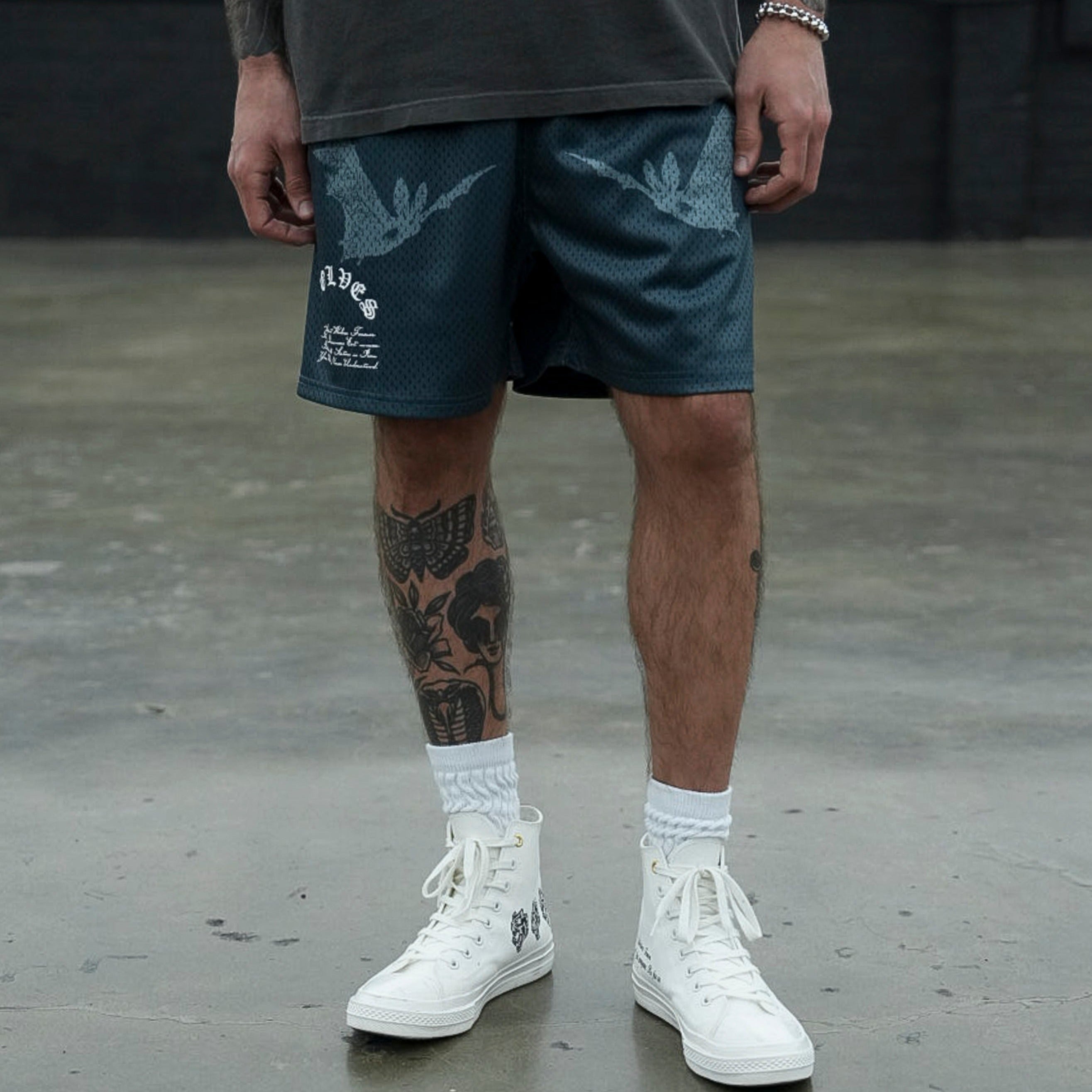 Darc Cave Mesh Shorts in Gotham Blue