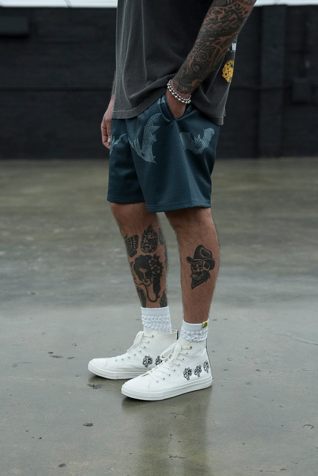 Darc Cave Mesh Shorts in Gotham Blue