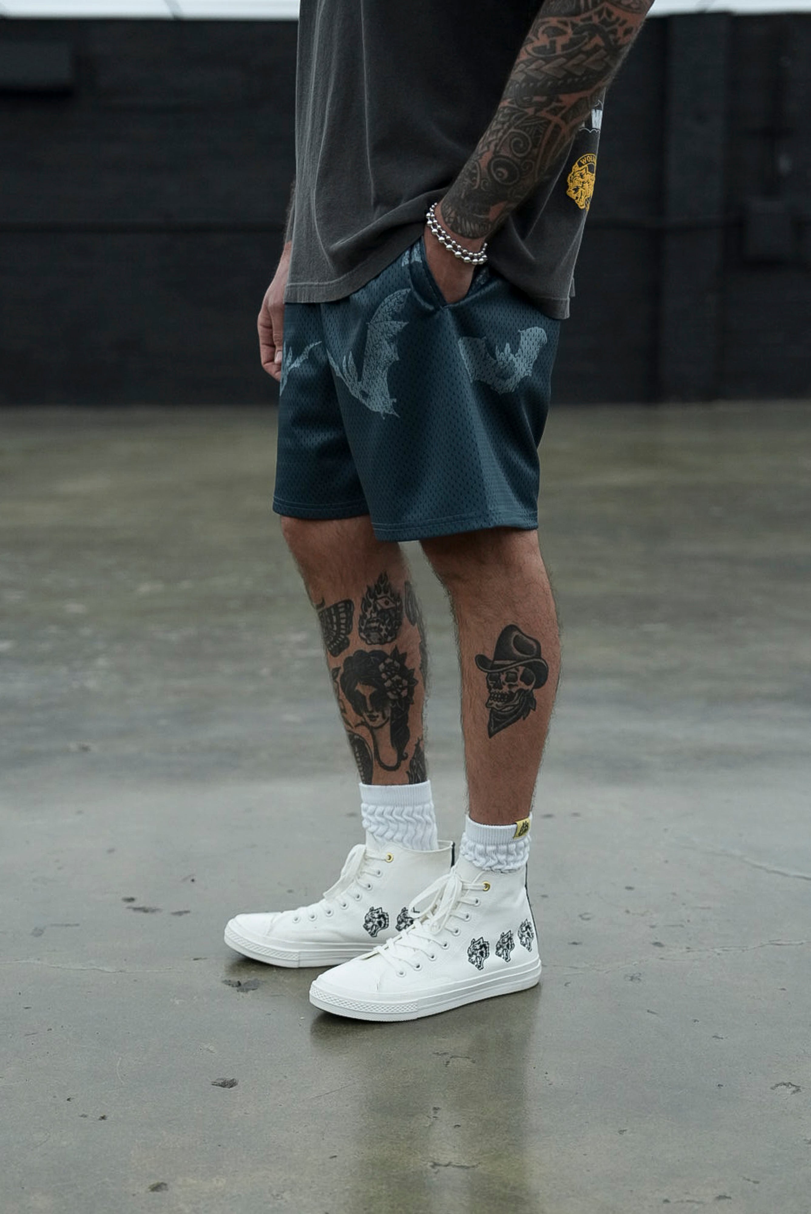 Darc Cave Mesh Shorts in Gotham Blue