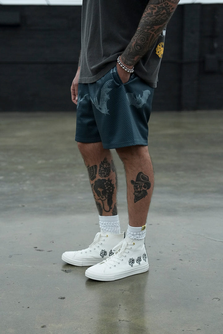 Darc Cave Mesh Shorts in Gotham Blue