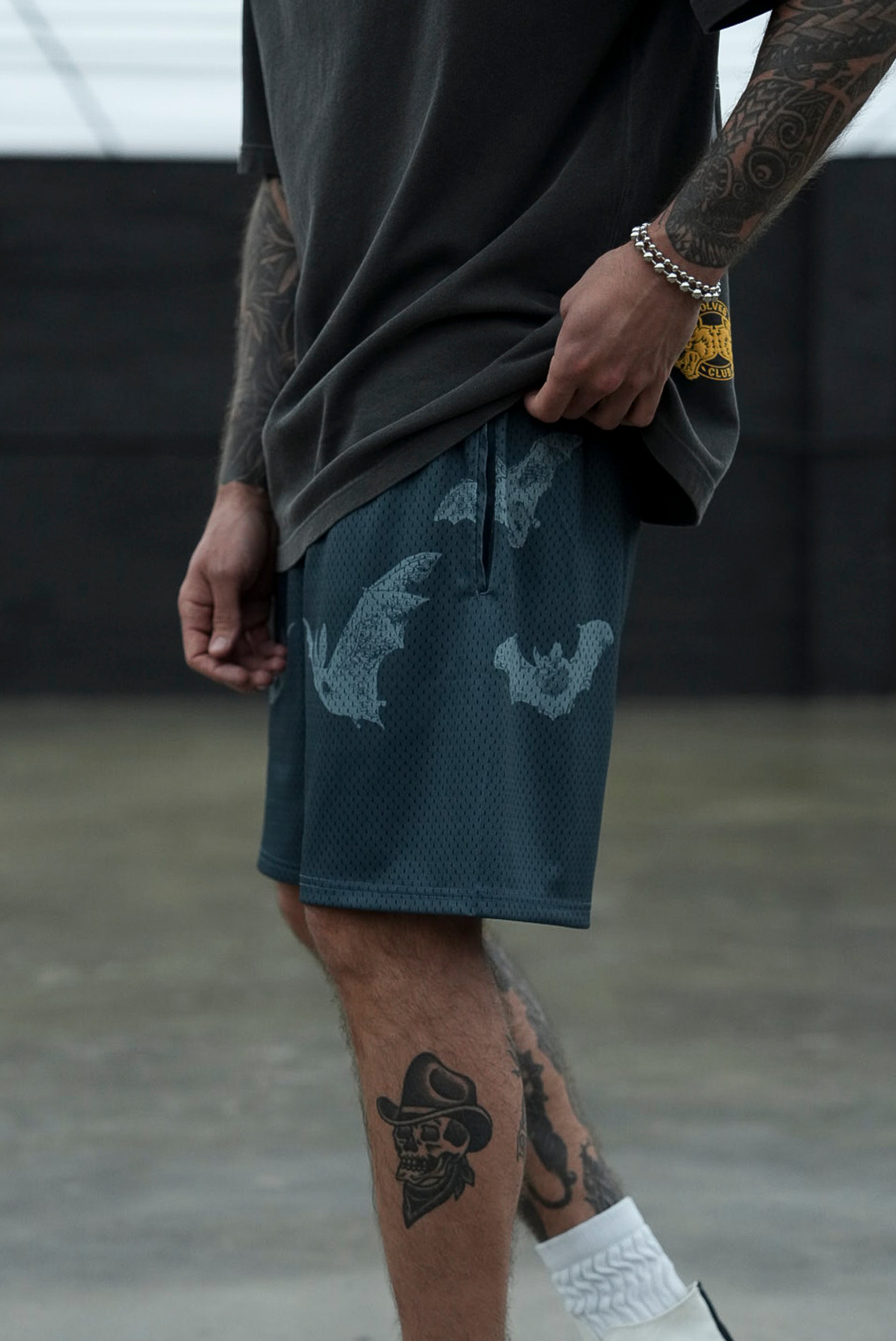Darc Cave Mesh Shorts in Gotham Blue