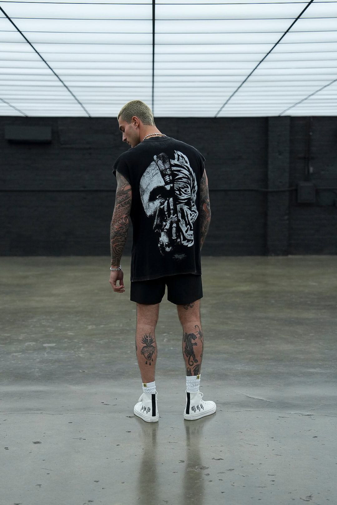 Born In It V2 "Dempsey" Muscle Tee in Black