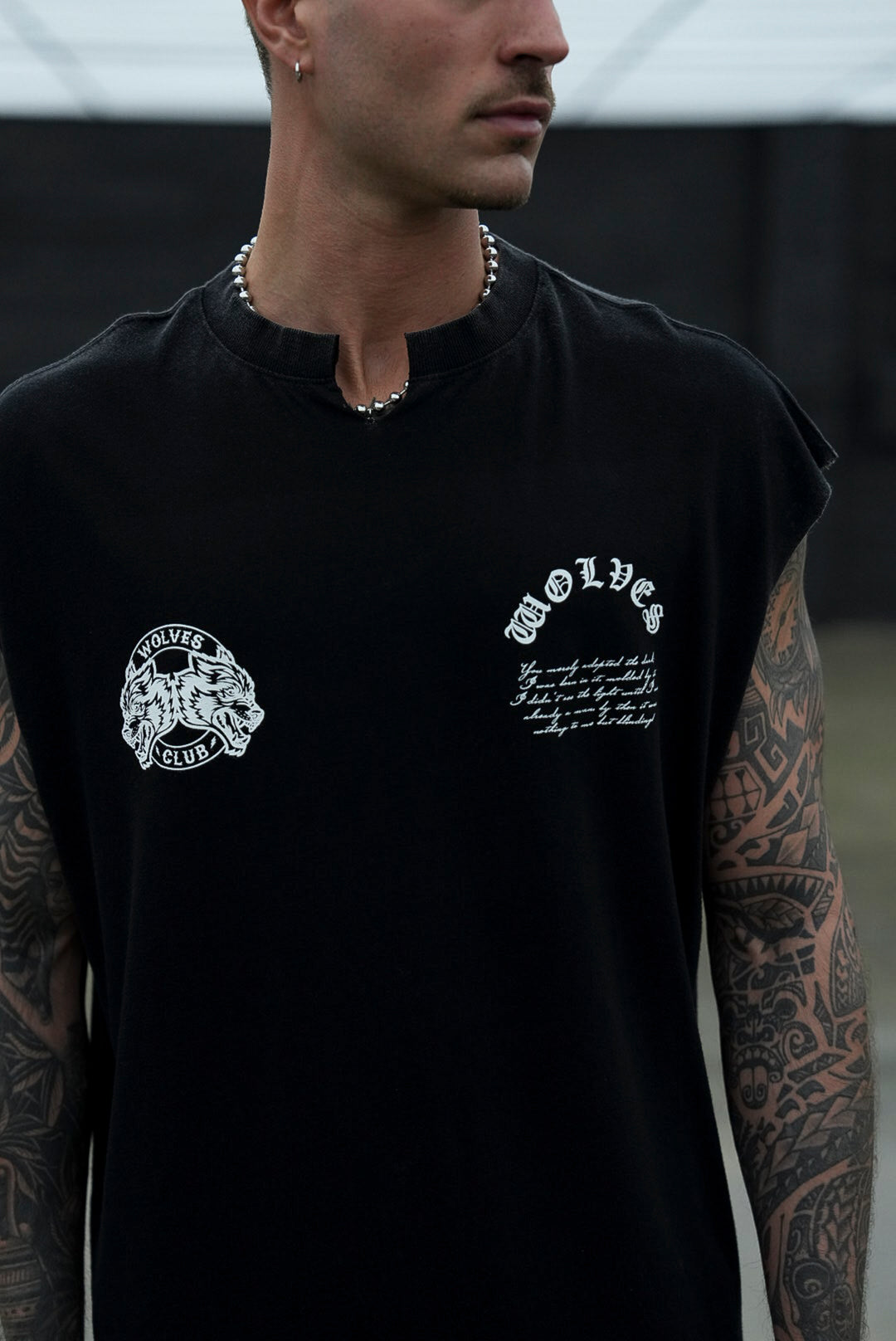 Born In It V2 "Dempsey" Muscle Tee in Black