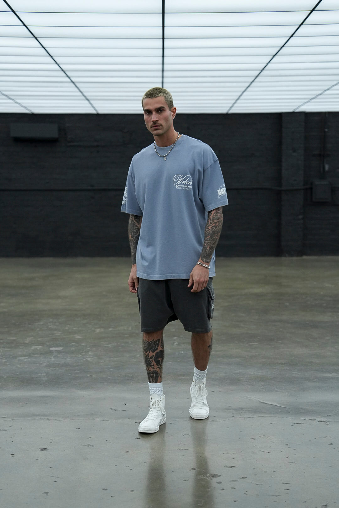 (1 Of 500) Darc Rises "Premium" Oversized Tee in Purple Stone