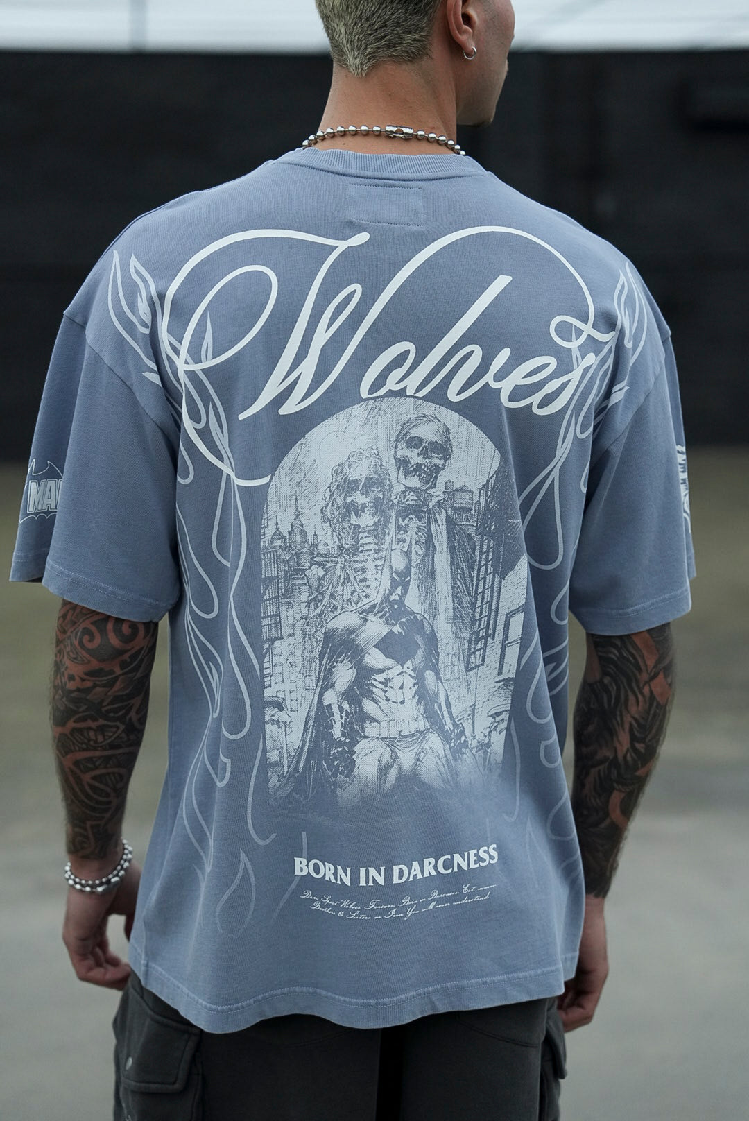 (1 Of 500) Darc Rises "Premium" Oversized Tee in Purple Stone