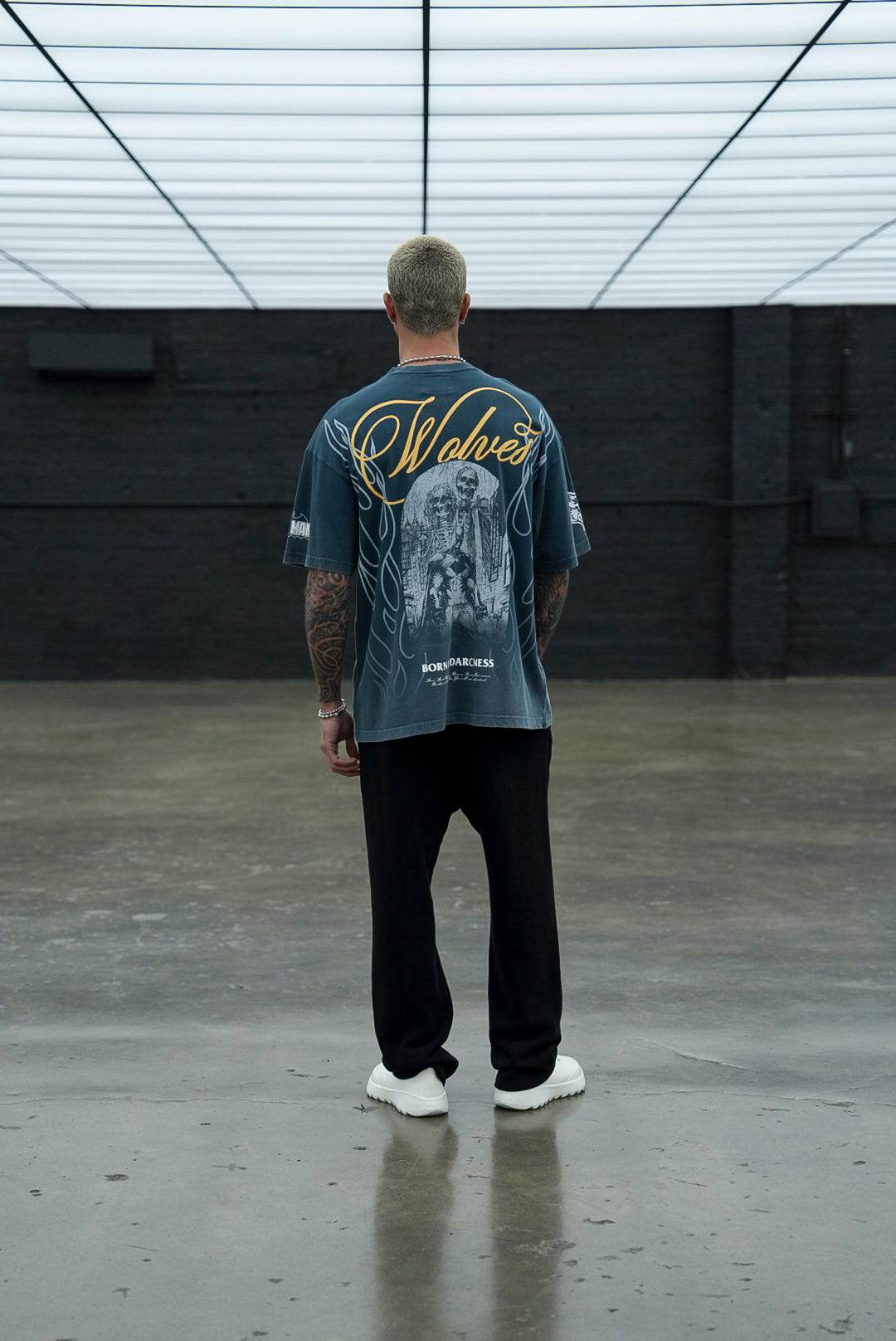 (1 Of 500) Darc Rises "Premium" Oversized Tee in Gotham Blue