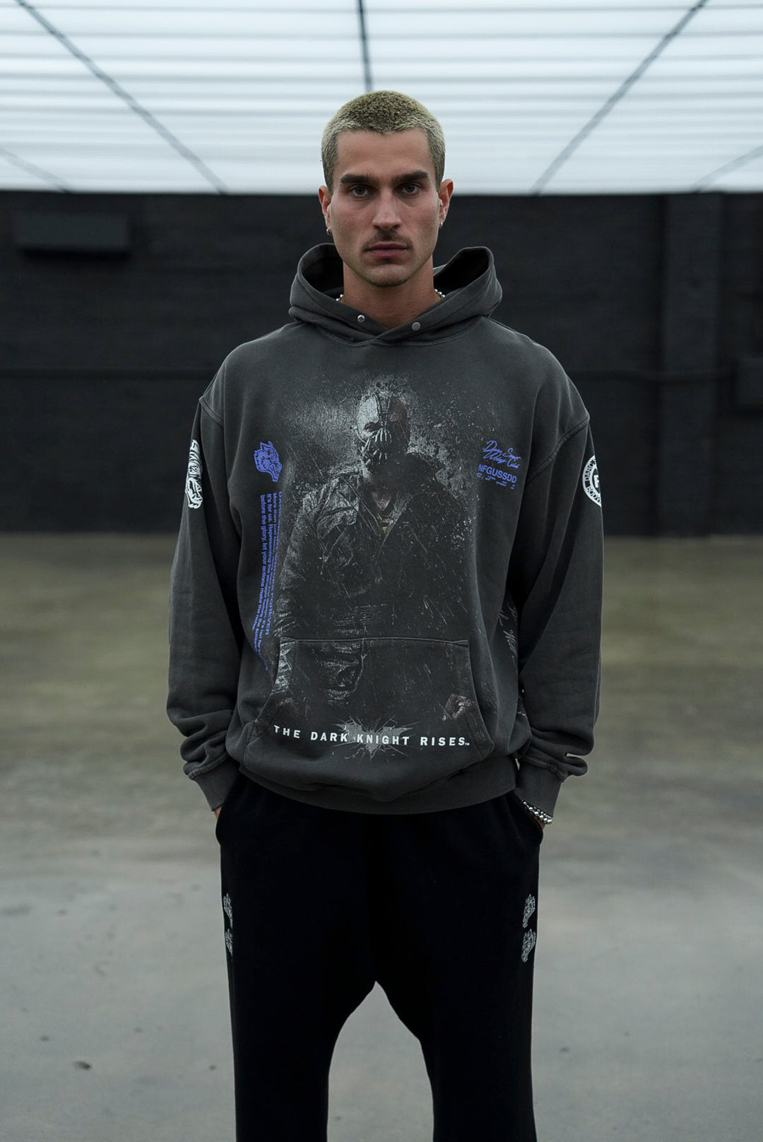 Rise Again V2 "Pierce" Hoodie in Wolf Gray