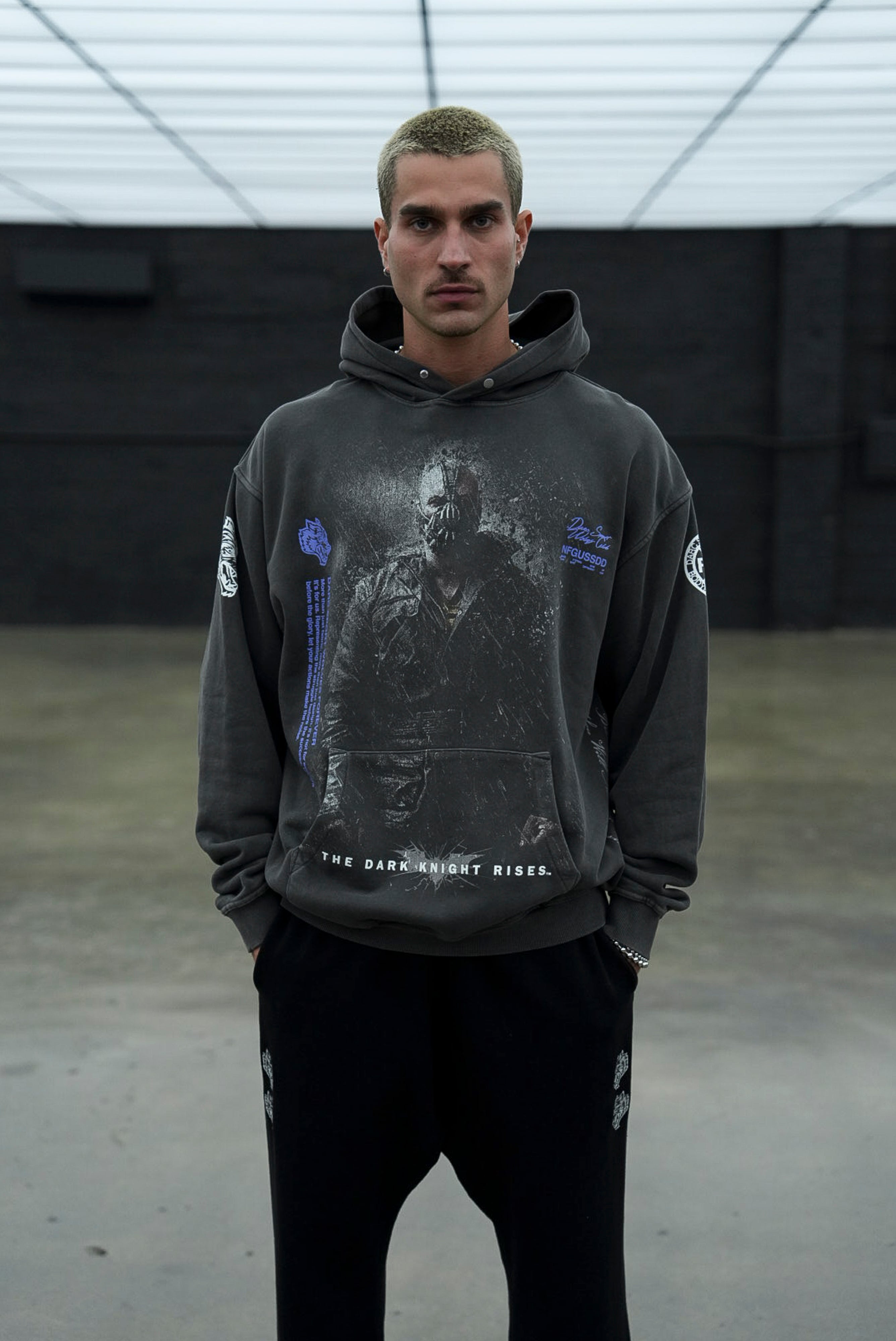 Rise Again V2 "Pierce" Hoodie in Wolf Gray