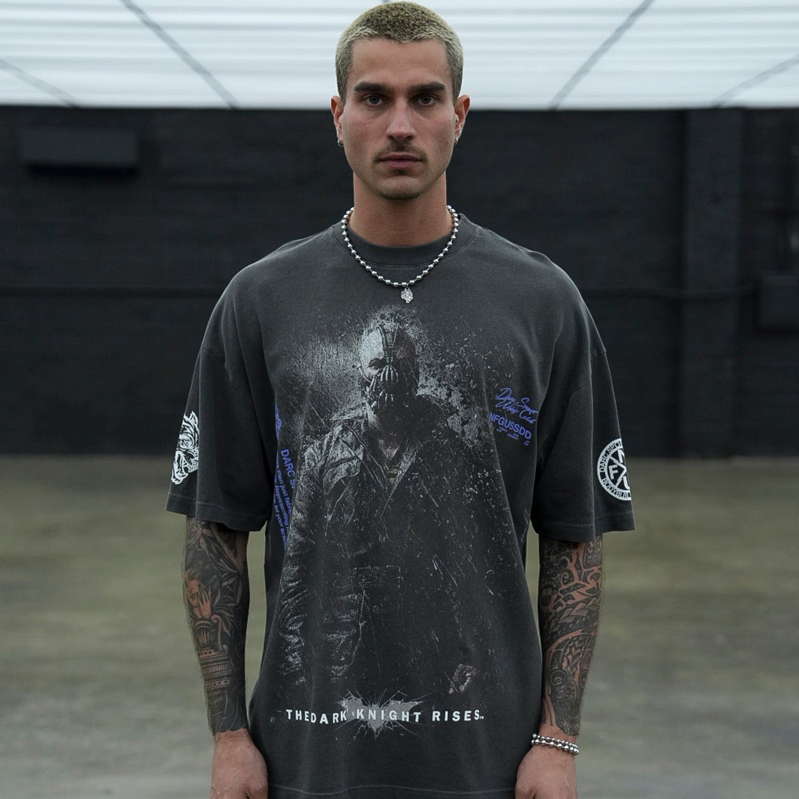 Rise Again V2 "Premium" Oversized Tee in Wolf Gray