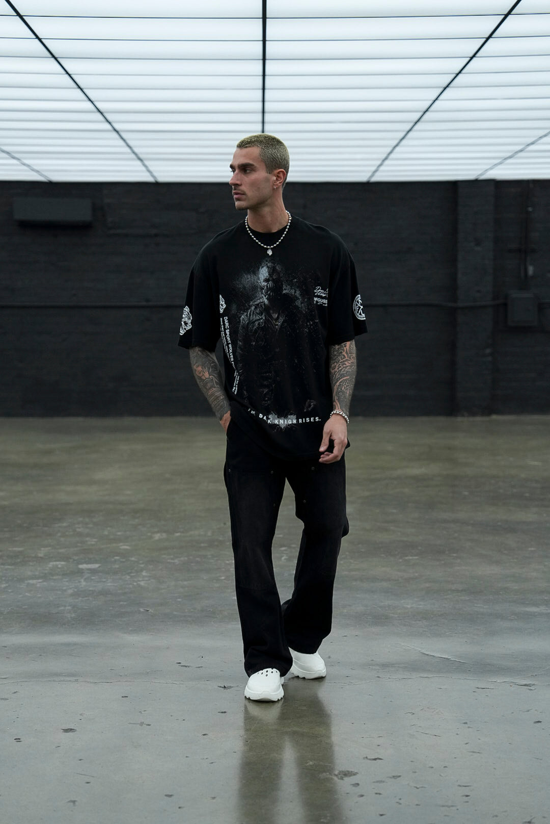 Rise Again V2 "Premium" Oversized Tee in Black