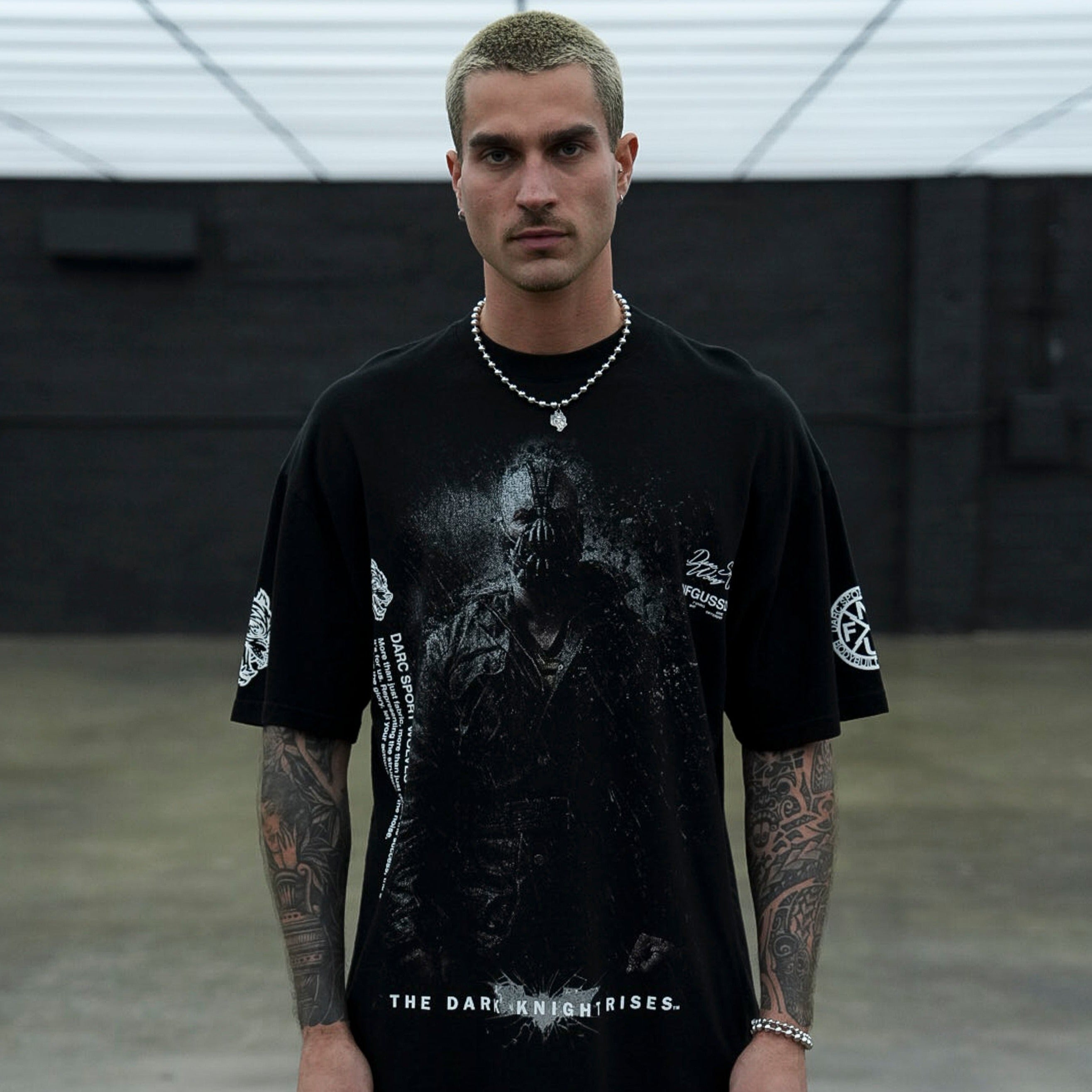 Rise Again V2 "Premium" Oversized Tee in Black