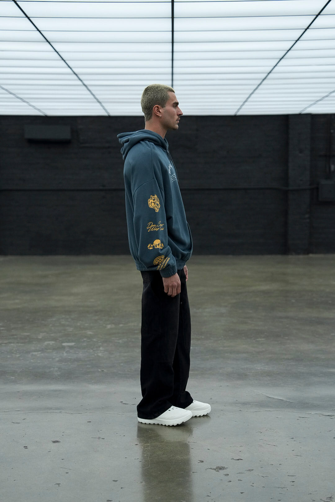 Villain "Chambers" Zip Hoodie in Gotham Blue