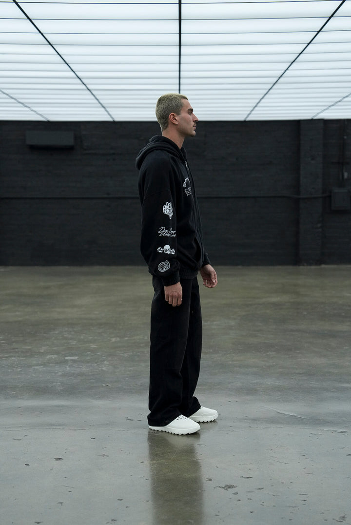 Villain "Chambers" Zip Hoodie in Black