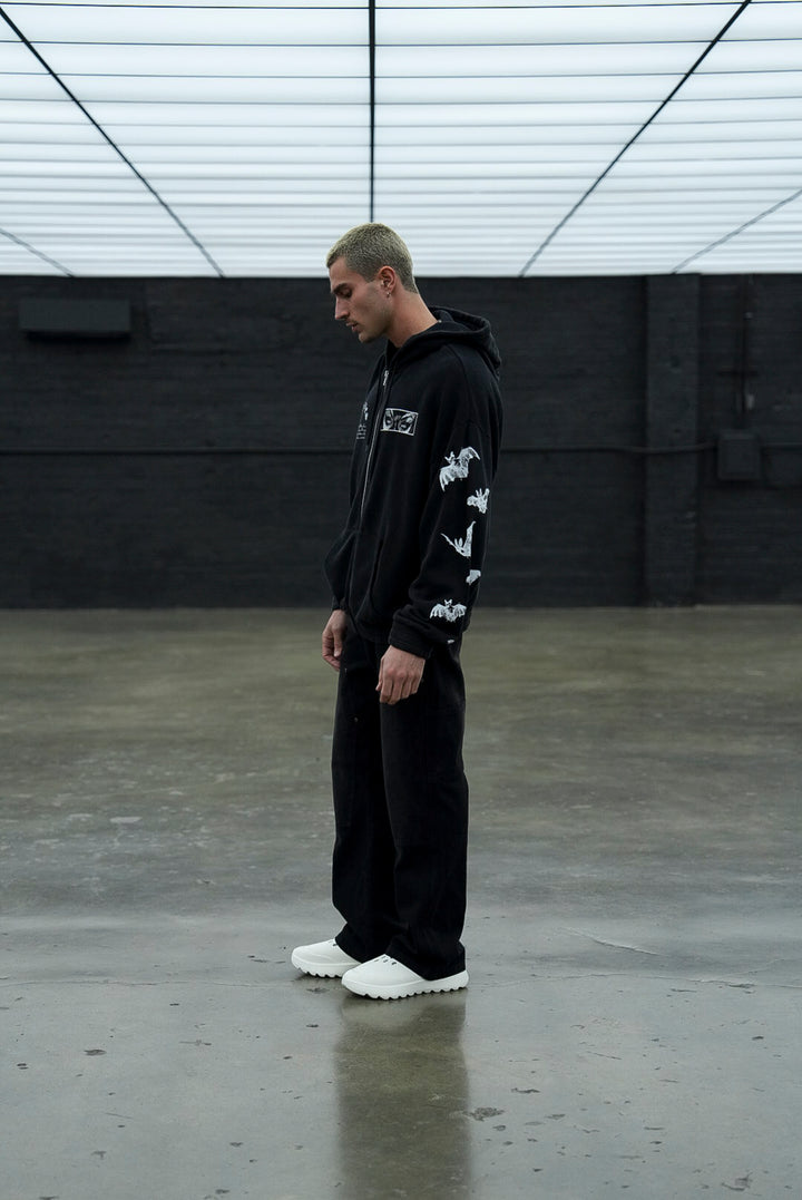 Villain "Chambers" Zip Hoodie in Black
