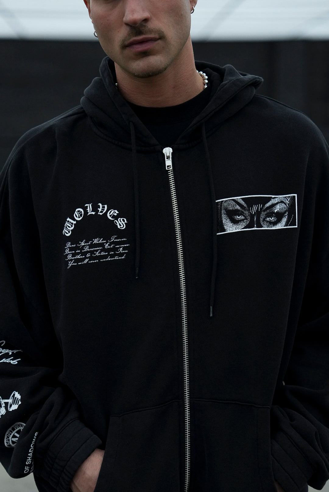 Villain "Chambers" Zip Hoodie in Black