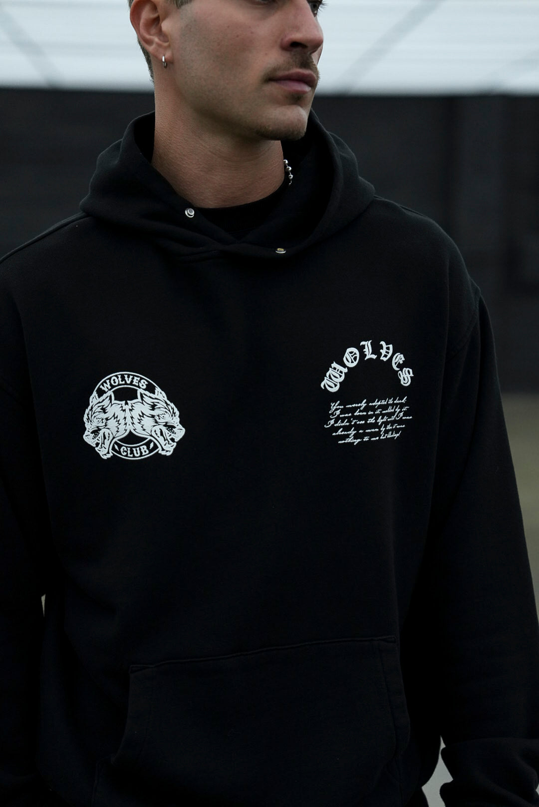 Born In It V2 "Pierce" Hoodie in Black